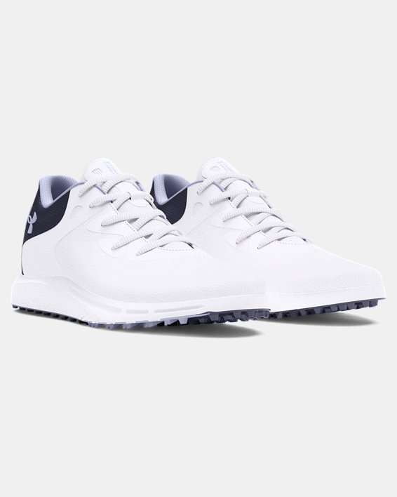 Women's UA Charged Breathe 2 Spikeless Golf Shoes in White image number 3